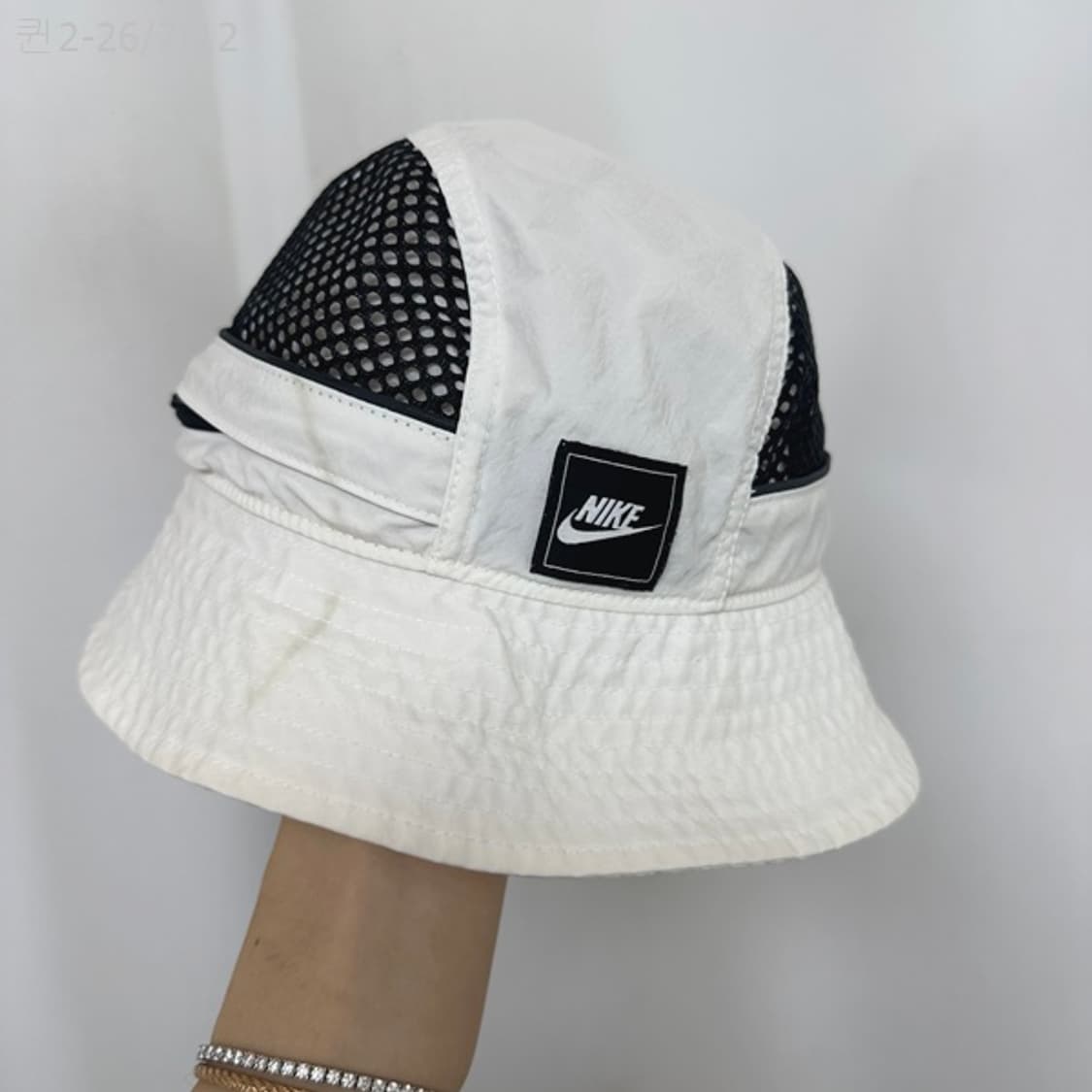 
나이키 여자 벙거지 모자 화이트 M/L 상품이미지6