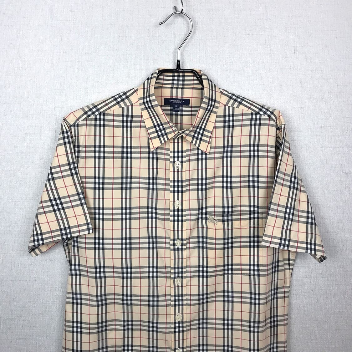 버버리 Burberry 노바체크 정품 반팔 셔츠 남방 남성M 상품이미지3