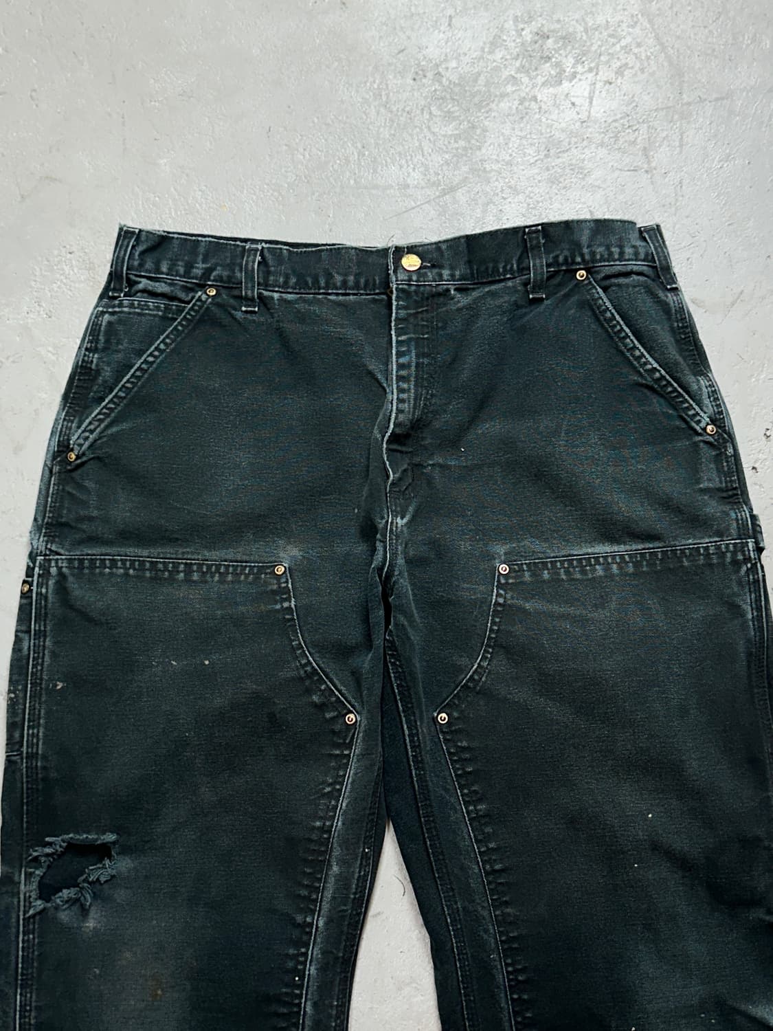 OG 칼하트 B01 더블니 블랙 칼하트 썩블니 워크팬츠 상품이미지6