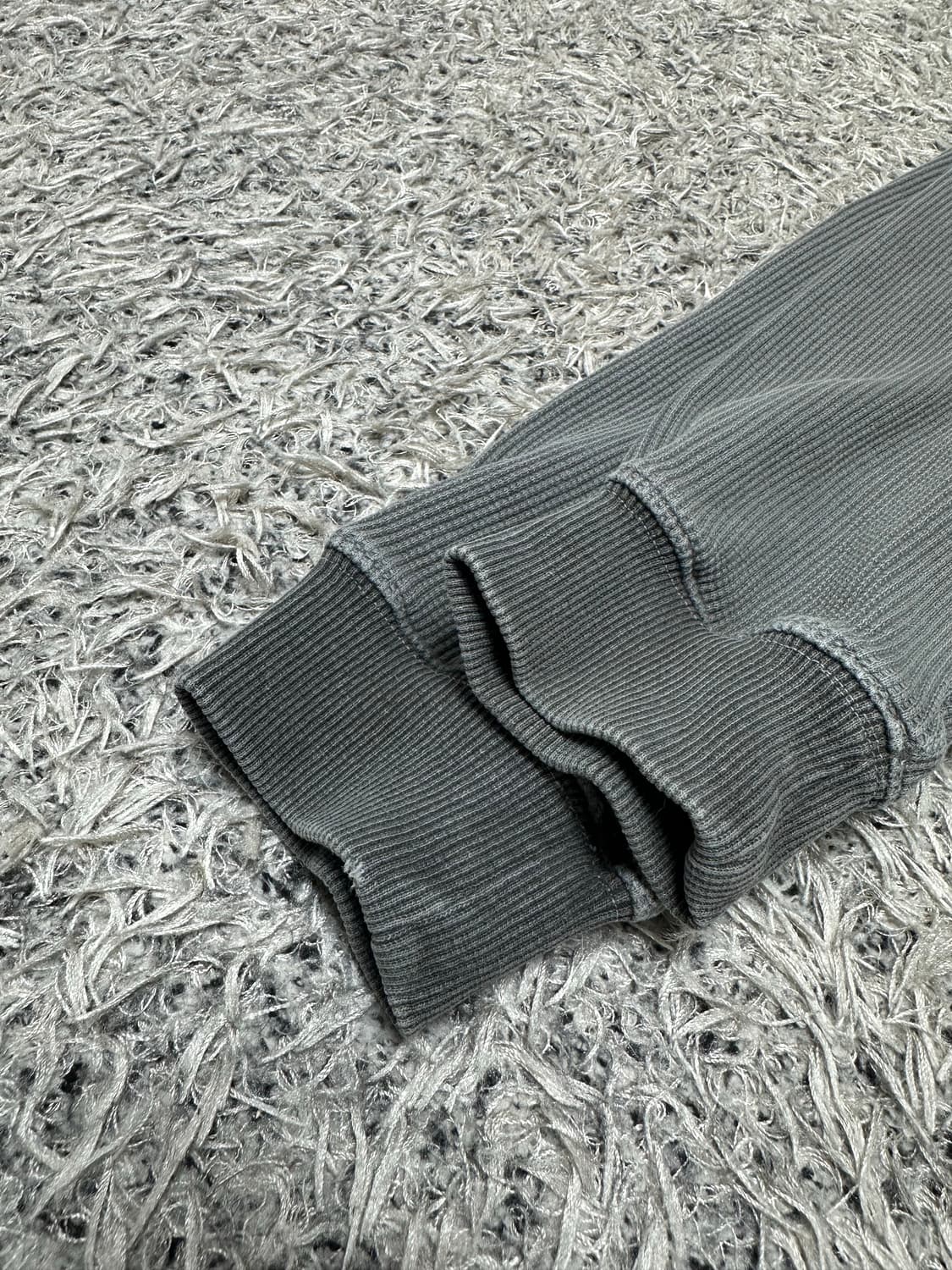 폴리테루 X 노매뉴얼 오버다이드 롱슬리브 카키그레이 상품이미지4