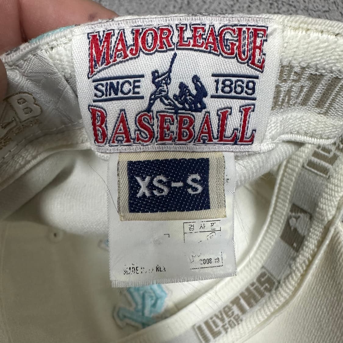 ✨ (바배) MLB 뉴욕 양키즈 야구 패턴 볼캡 모자 희귀매물 상품이미지4