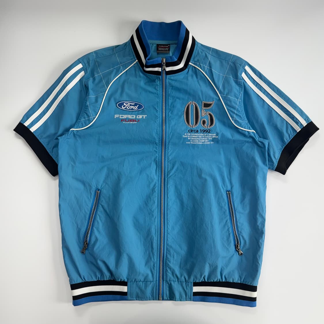 Fubu 후부 블루 ford gt 바람막이 반팔 집업 상품이미지3