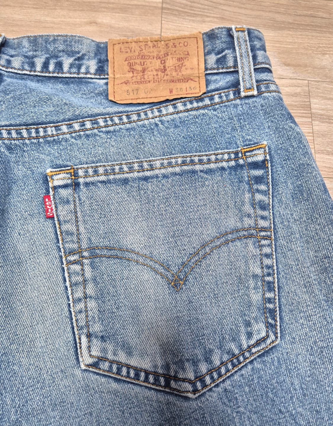 90's U.K Levi's 517-02 방축가공  (33x36) 상품이미지7