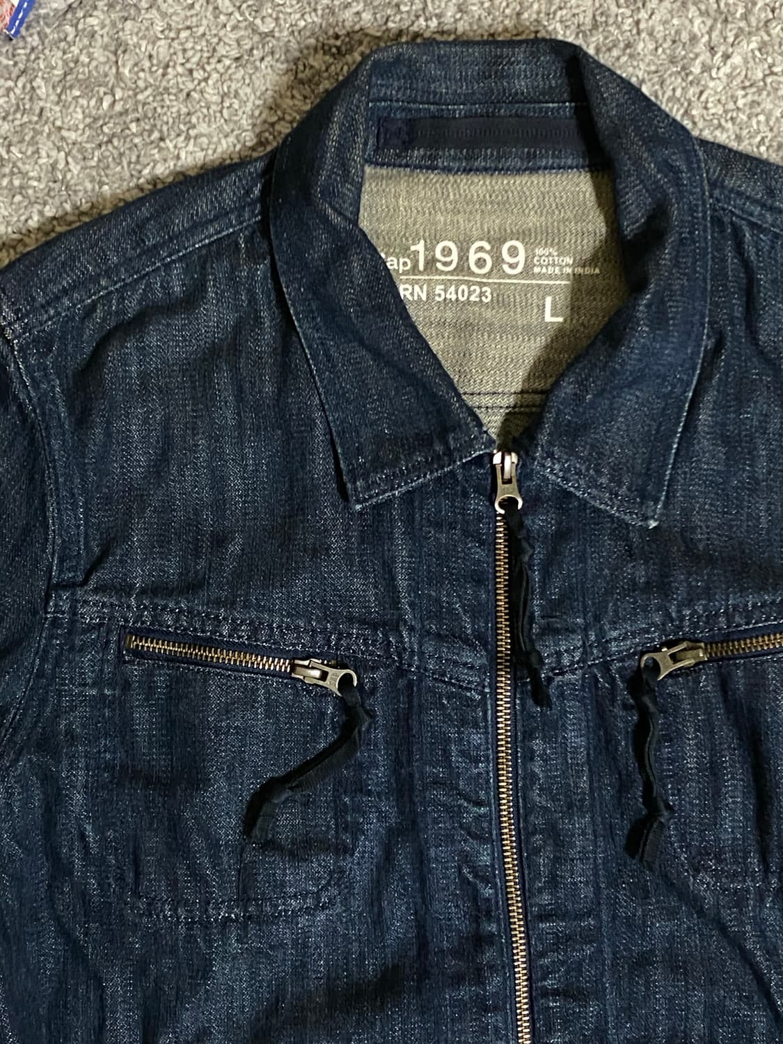 GAP 갭 1969 지퍼 데님 자켓 상품이미지2