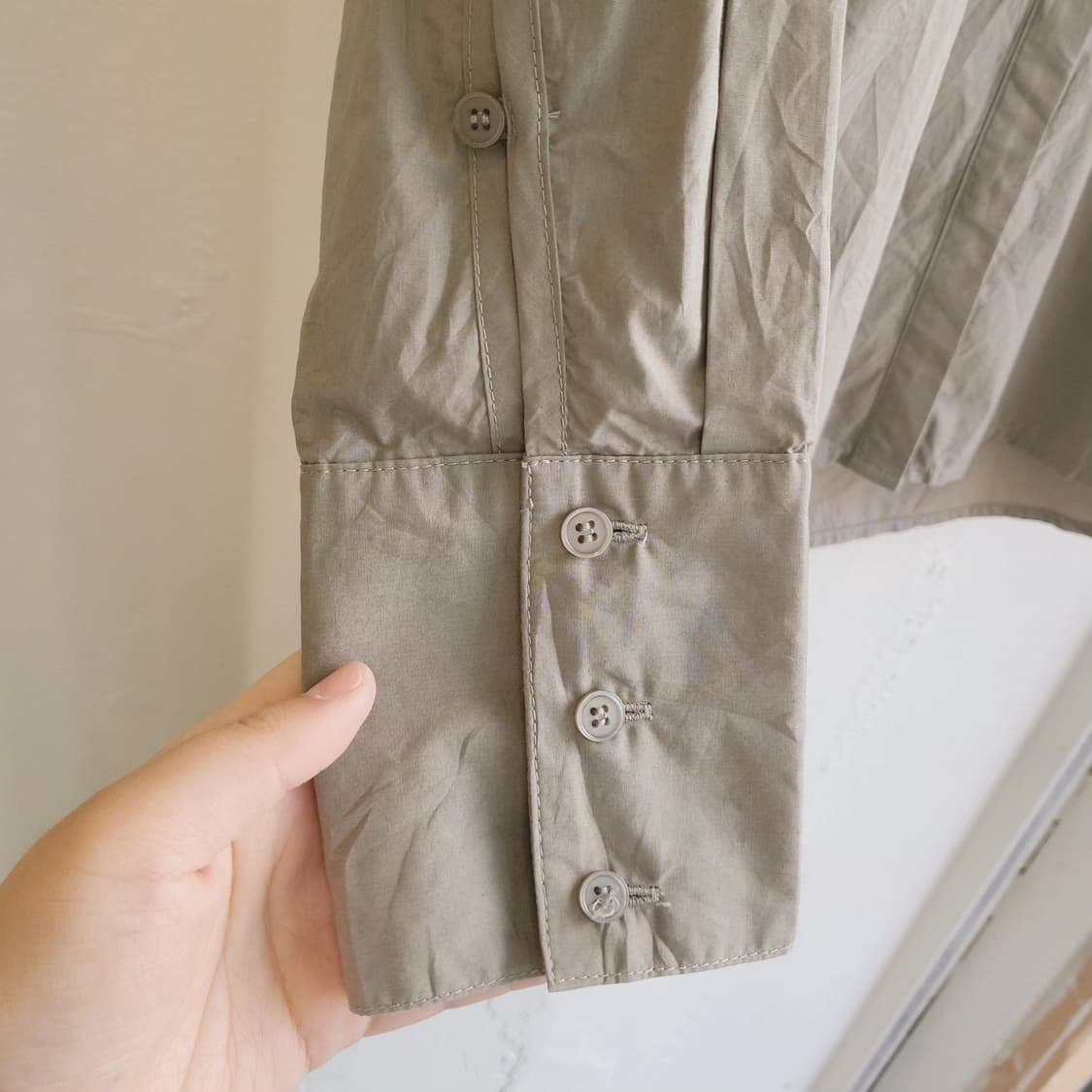 The shop tk 카키그레이 셔츠 상품이미지5