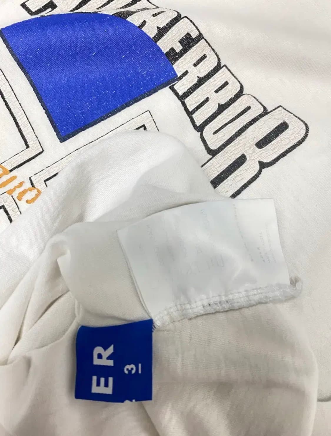 아더에러 ADER 슬라이스 로고 반팔 티셔츠 L-XL 상품이미지7