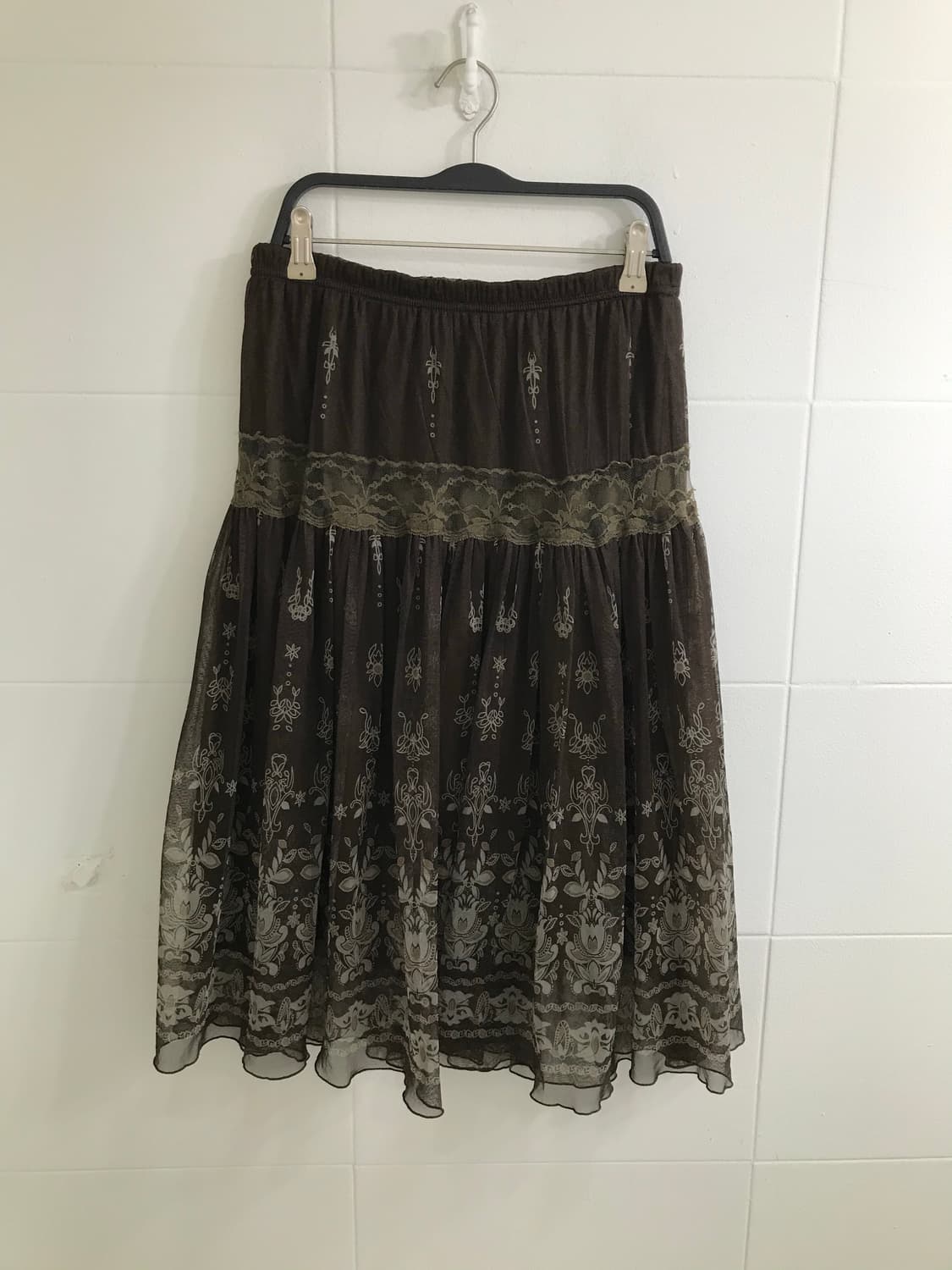 빈티지 브라운 러블리 히피 아메카지 코디 세트 상품이미지7