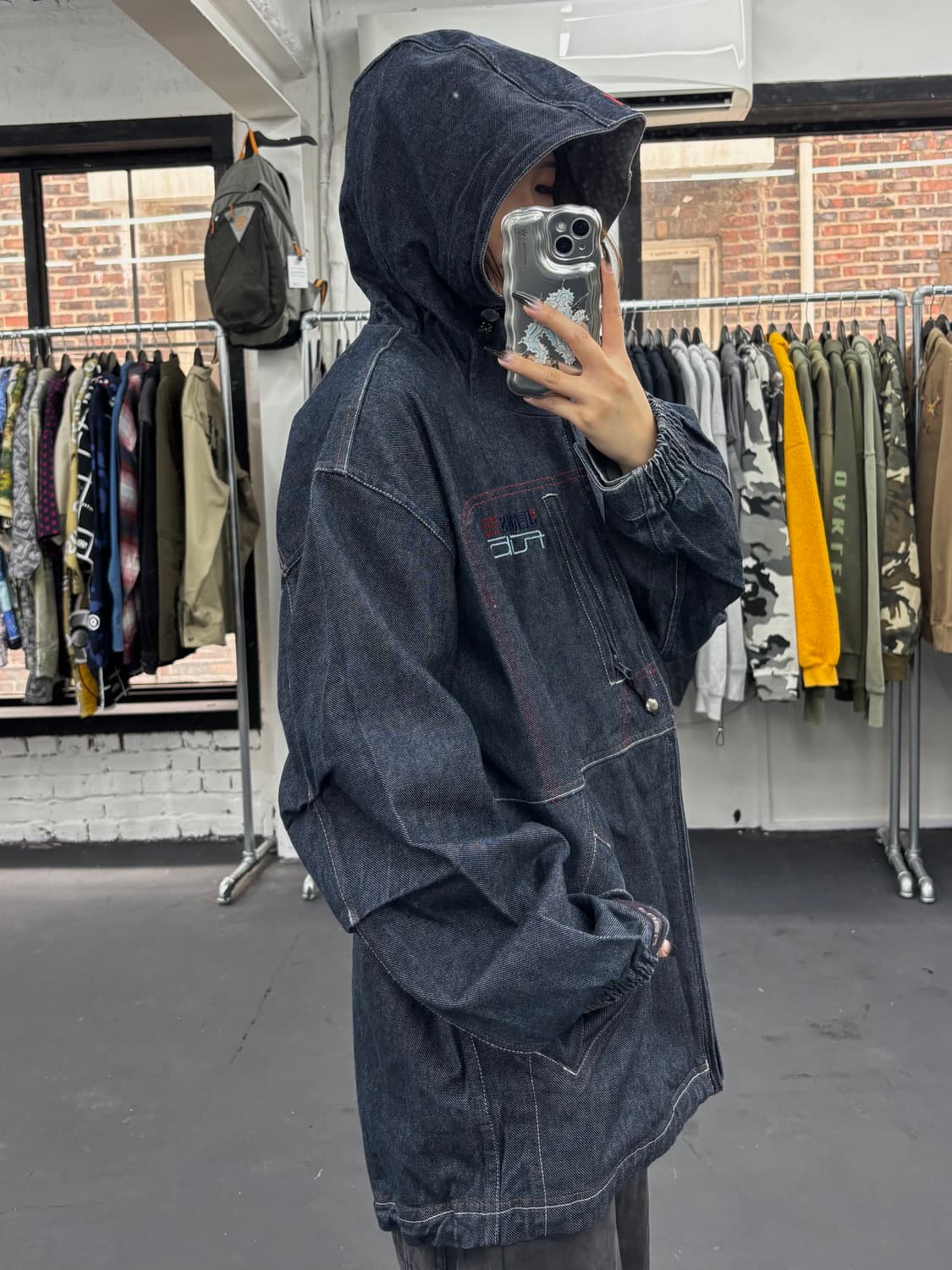 FUBU 푸부 빅로고 데님 자켓 상품이미지4