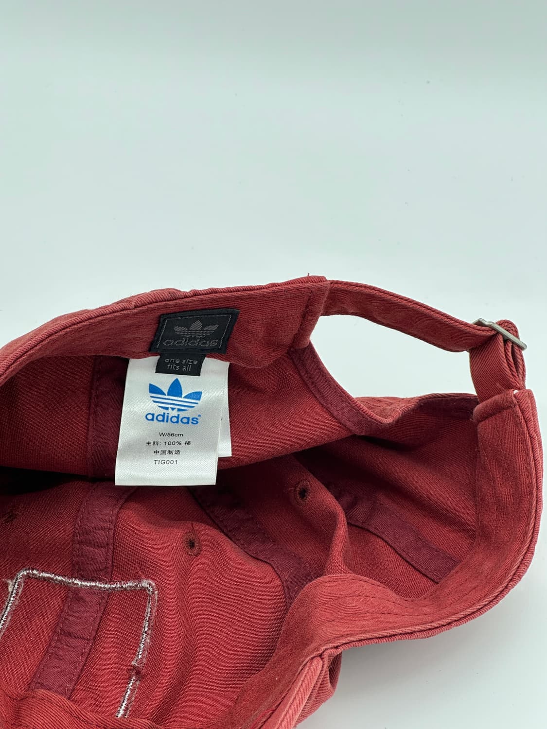 [M-L] 아디다스 버건디 농구로고 볼캡 모자 상품이미지6