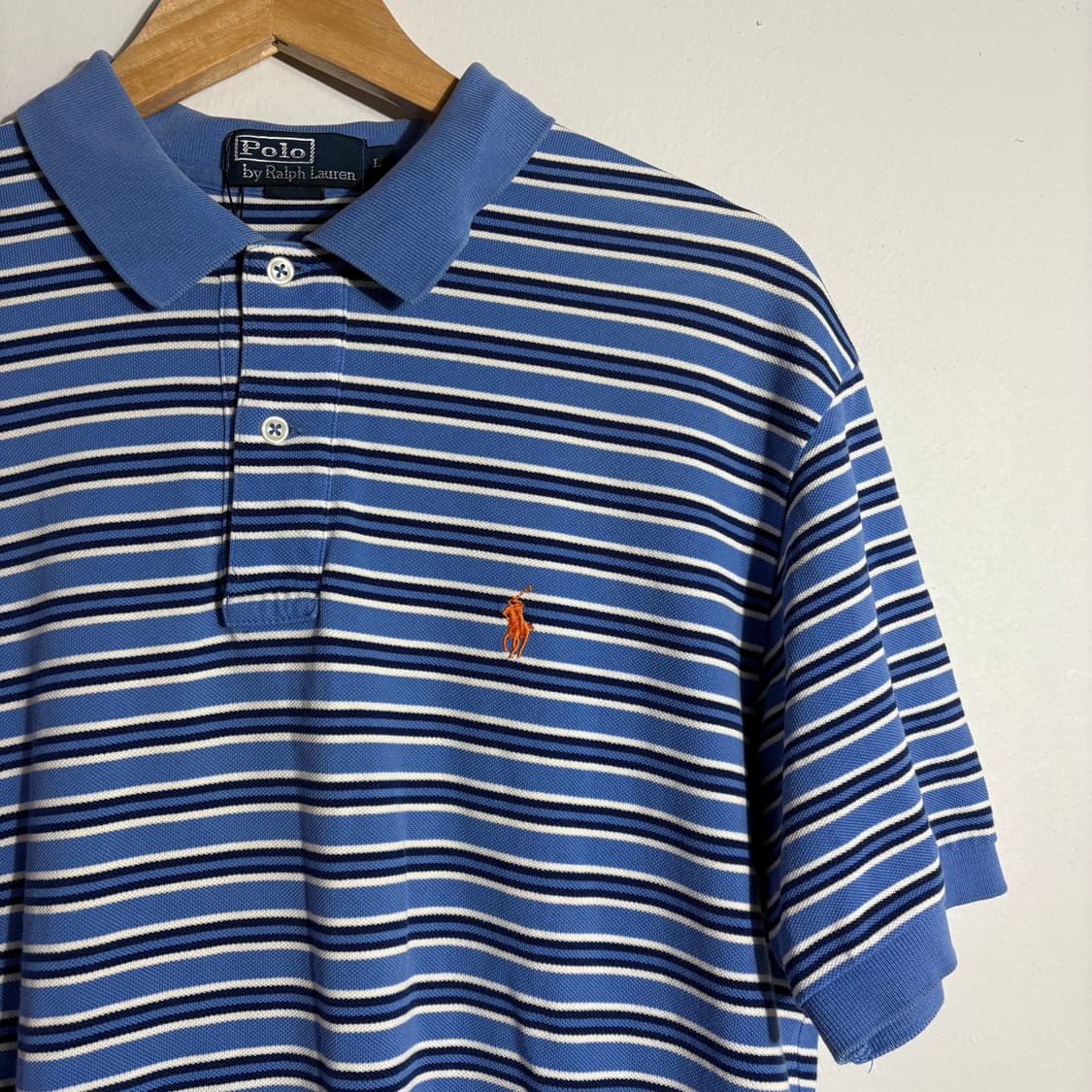 폴로랄프로렌 스트라이프 반팔 카라티 (무료배송) 상품이미지3