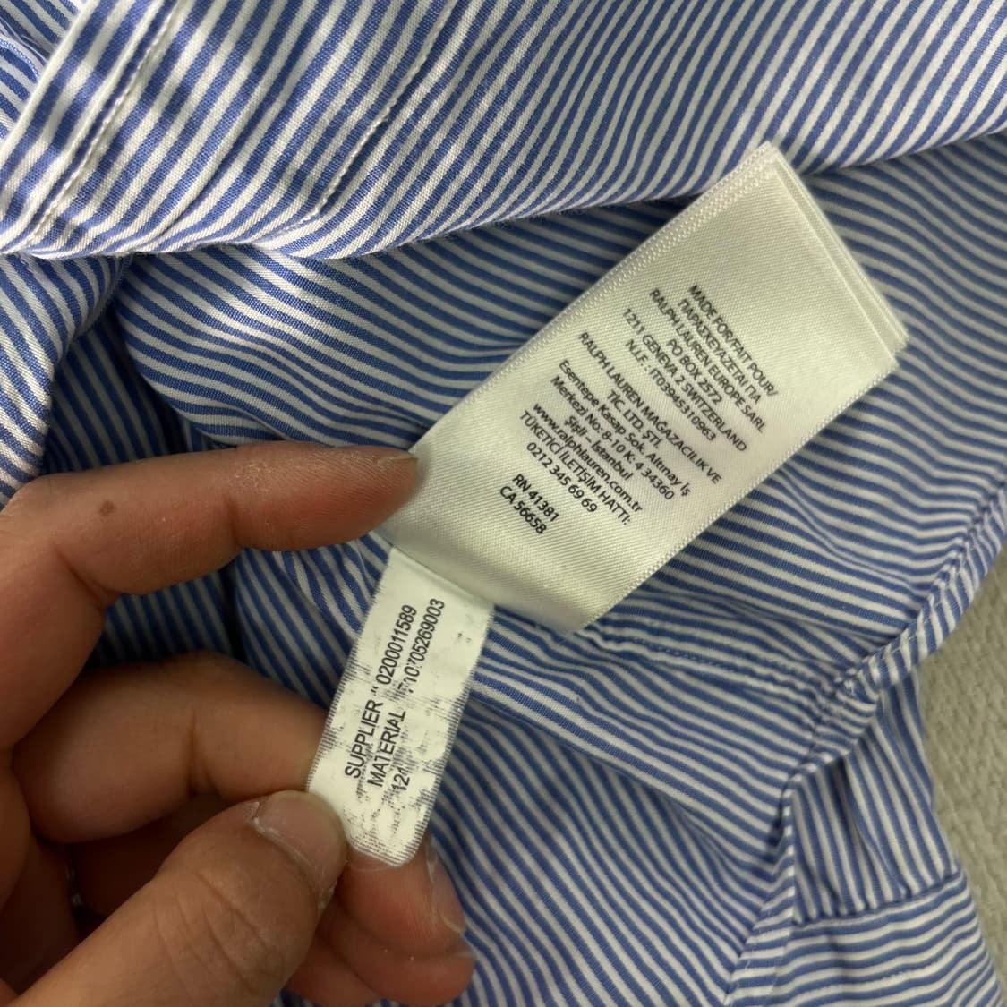 100 폴로랄프로렌 스트라이프 코튼 셔츠 상품이미지7