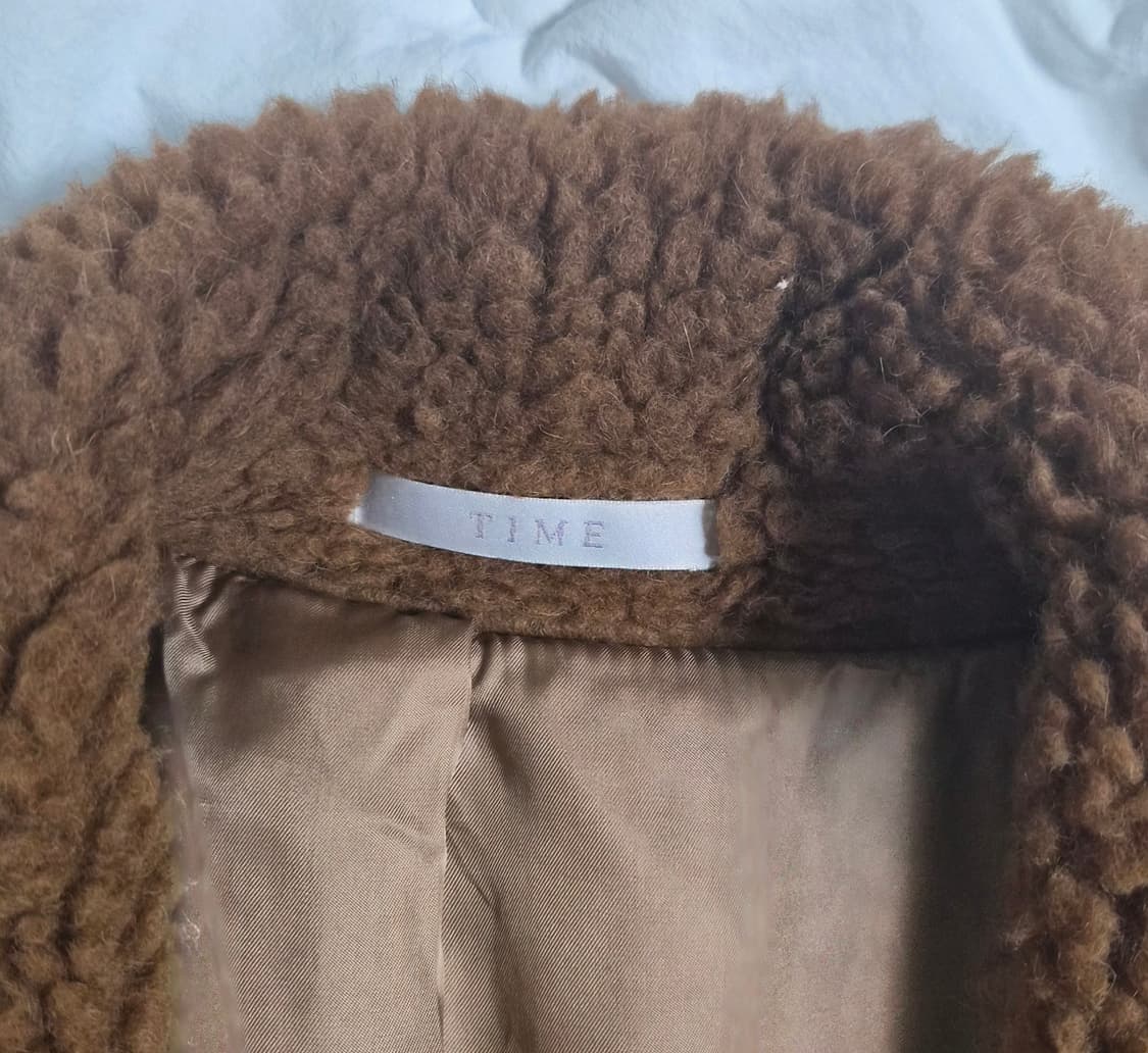 [정가 138만] 타임옴므 낙타모 테디베어 코트 (95) - Camel 상품이미지3