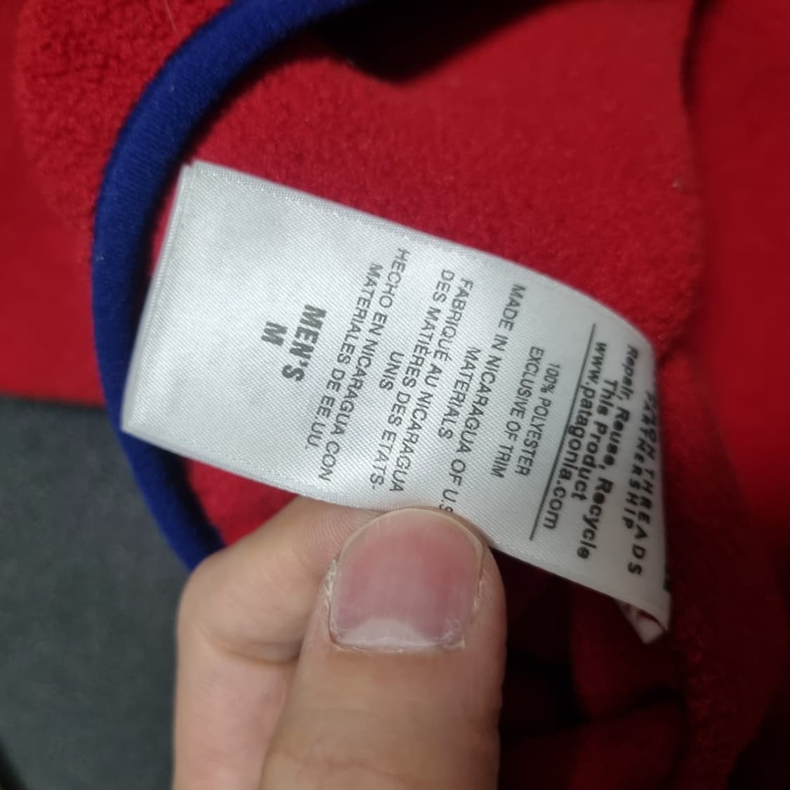 파타고니아 신칠라 레드네이비 m 사이즈  상품이미지3