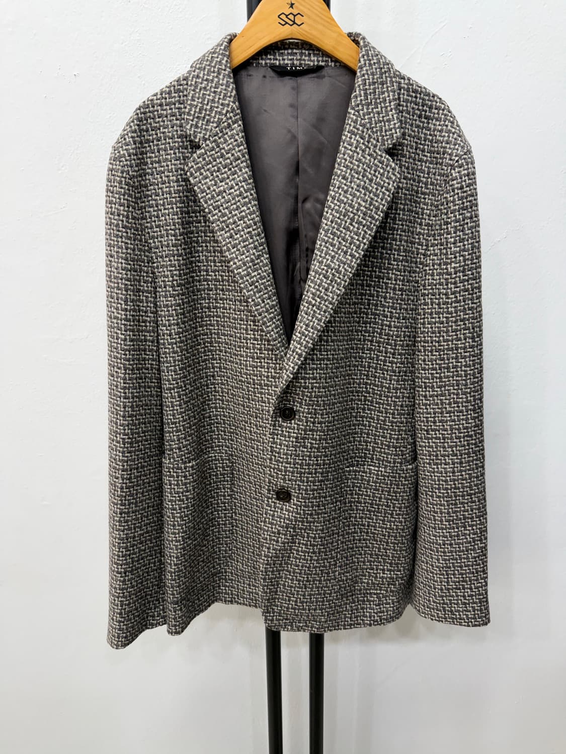 정품) TIME 타임옴므 24ss 헤링본 더블 브레스티드 자켓 100 상품이미지1