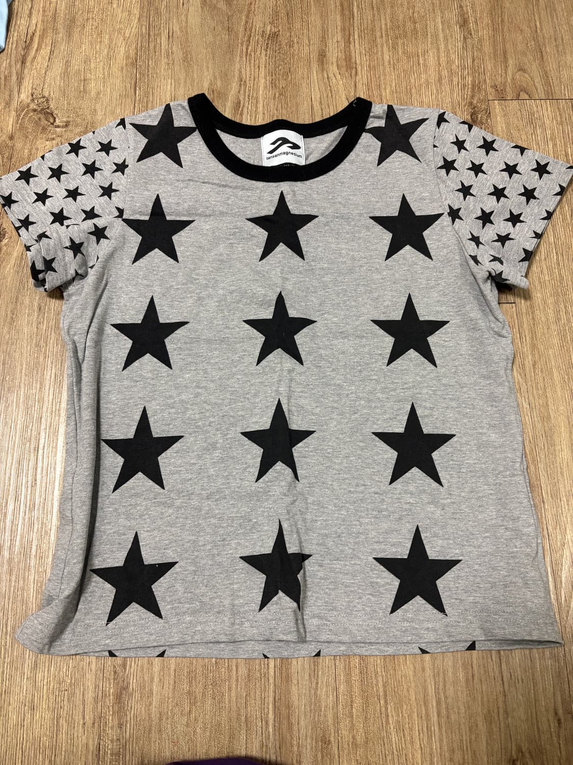 탄산마그네슘 스타 티셔츠 그레이 상품이미지1