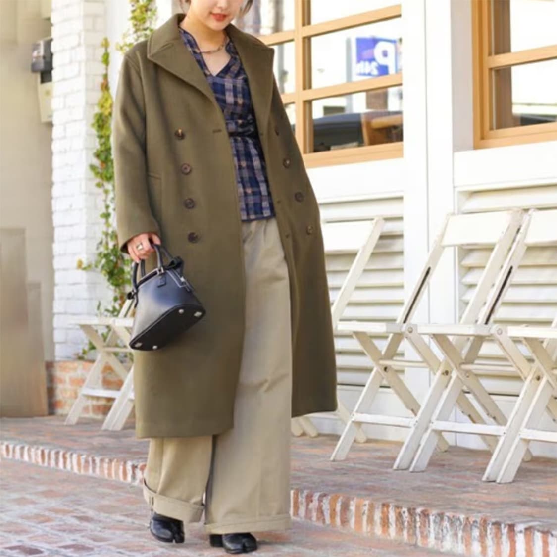beaver melton long p-coat  상품이미지2