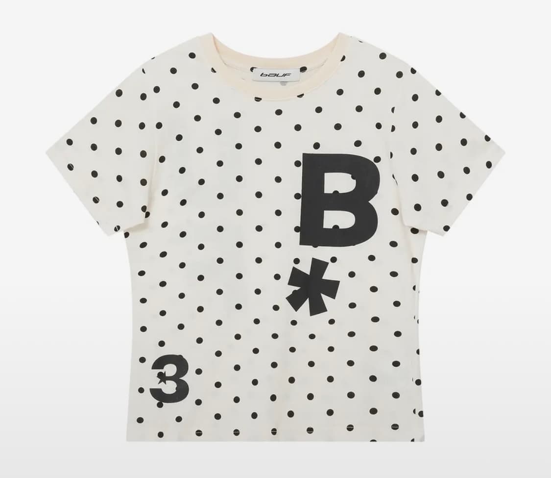 바우프 B LOGO 슬림핏 티셔츠 상품이미지1