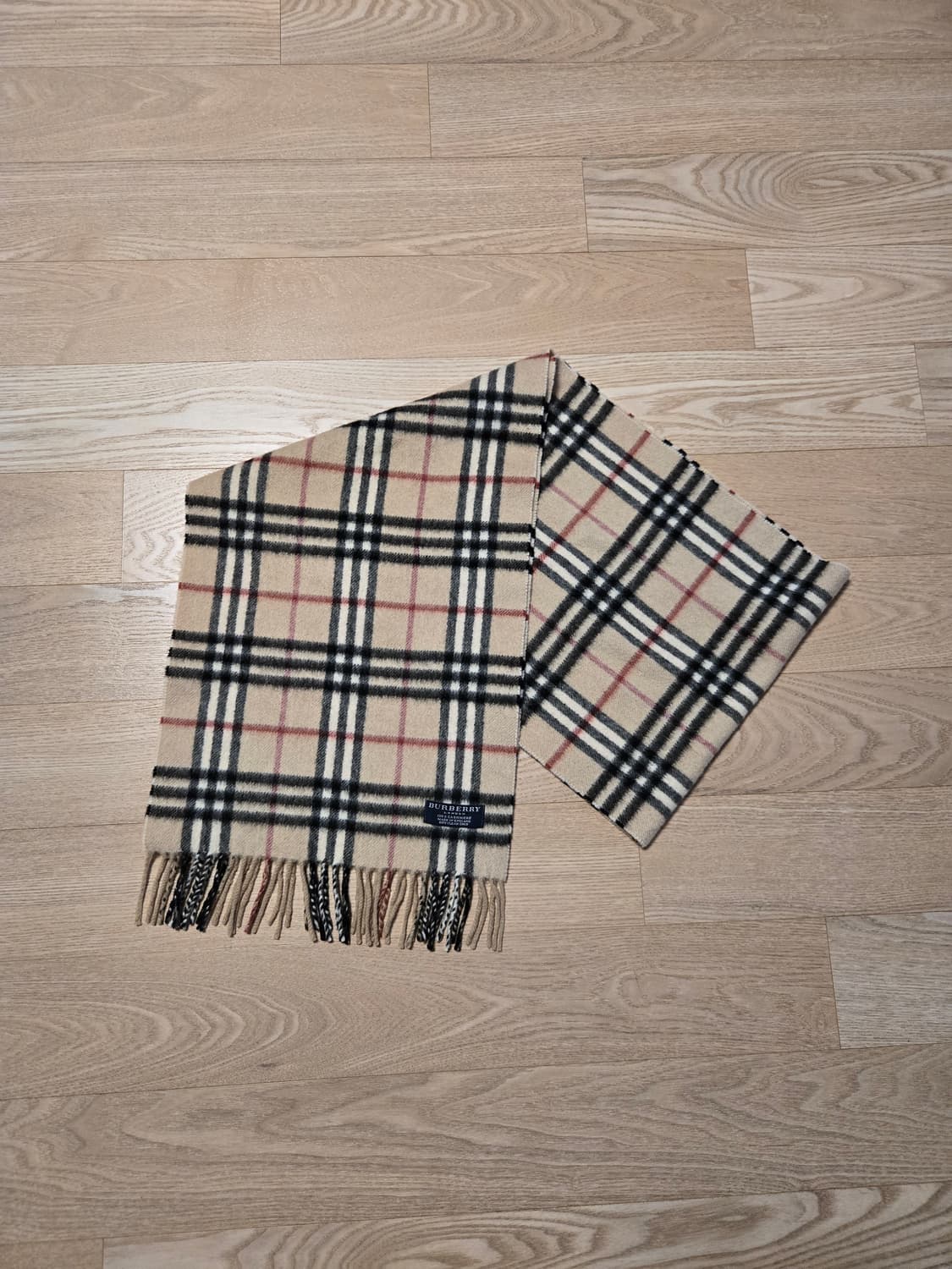 [정품] 버버리 클래식 캐시미어 체크 머플러 상품이미지1