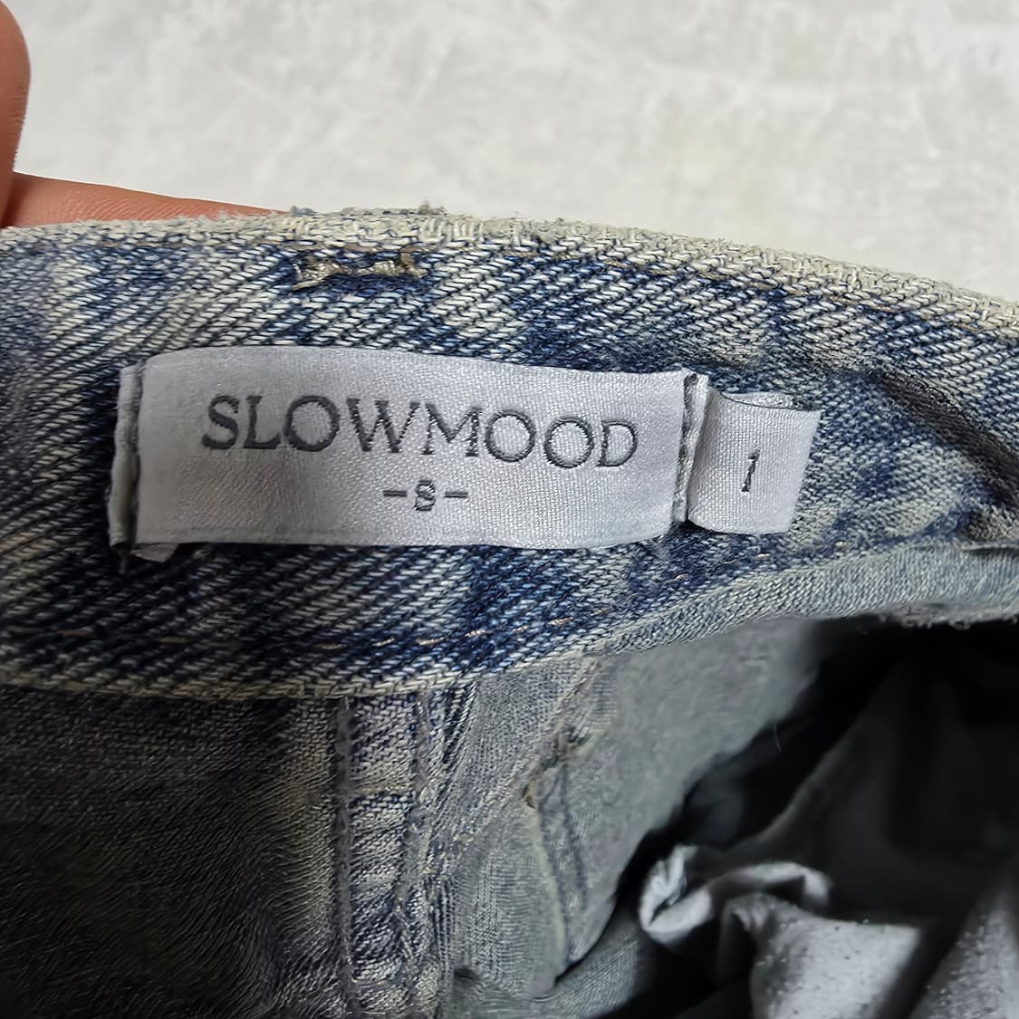 (1)여성 슬로우무드 슬로우앤드 데님 팬츠 상품이미지5