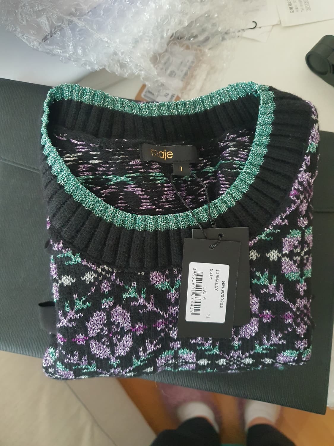 (새상품) 마쥬 시스루 니트 1사이즈 상품이미지6