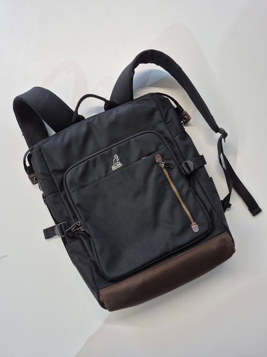 캉골 블랙 백팩 가방 상품이미지2