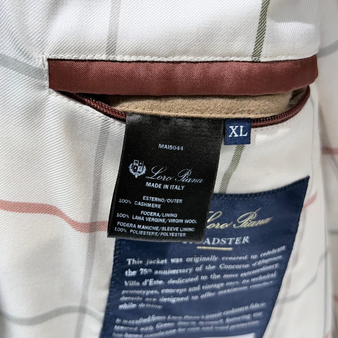 (A+/XL) / 로로피아나 로드스터 캐시미어 자켓 상품이미지9