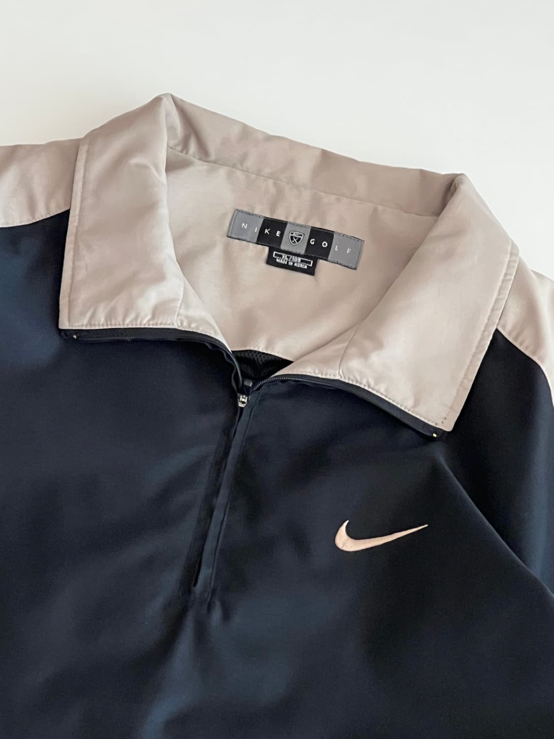 00s 나이키 베이지 블랙 하프집업 아노락 XL 상품이미지3