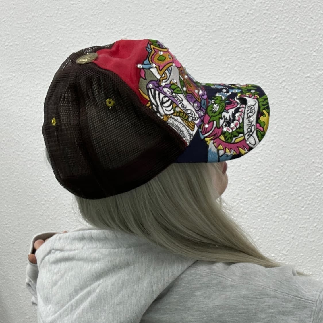 에드하디 타투 십자가 볼캡 상품이미지3