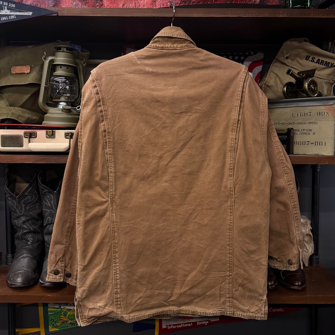 90s 리바이스 헤비 코튼 로고 라이닝 워크 초어 자켓 N219 상품이미지2