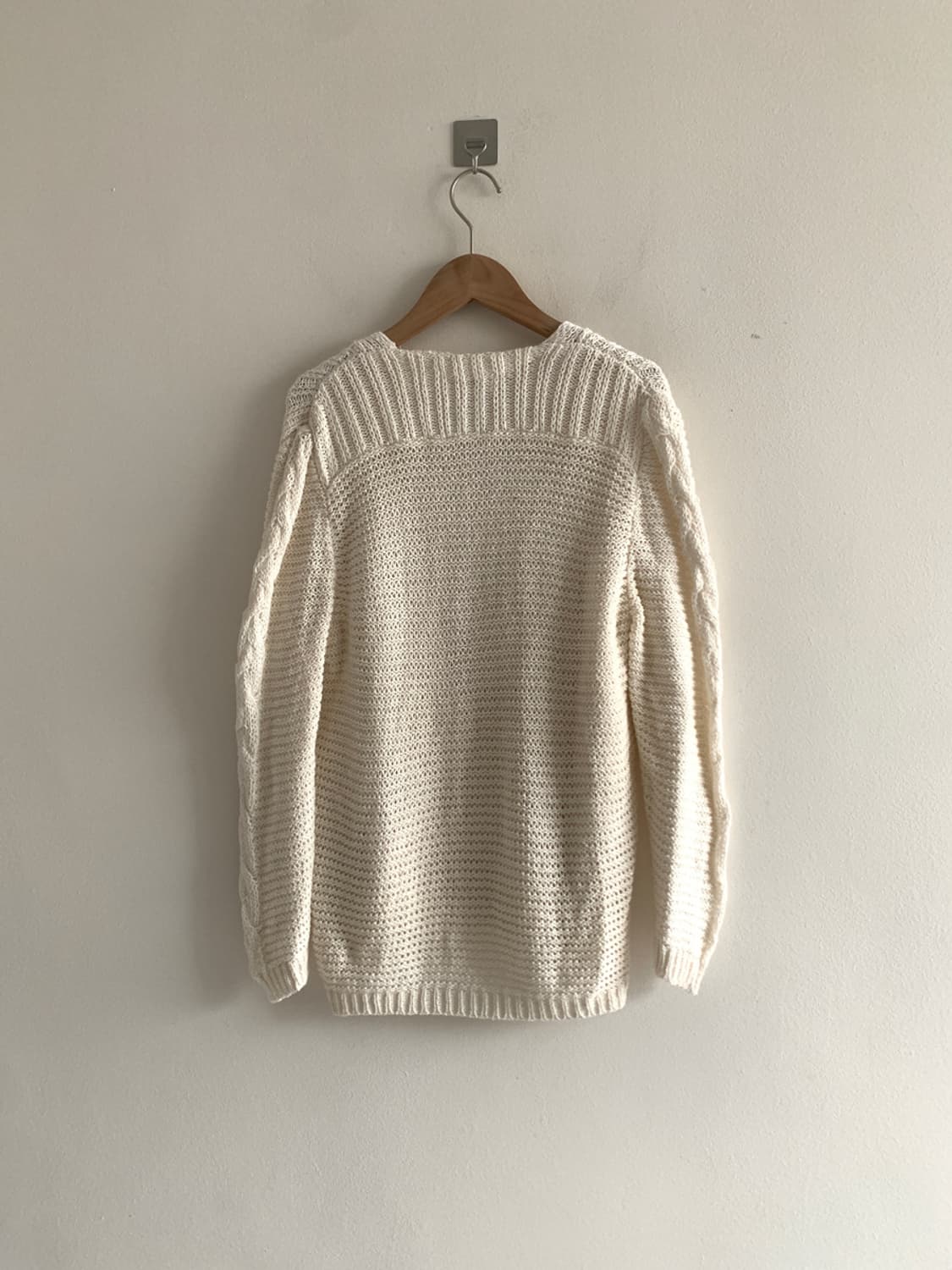 Twist Knit Loose Cardigan(Ivory 상품이미지8