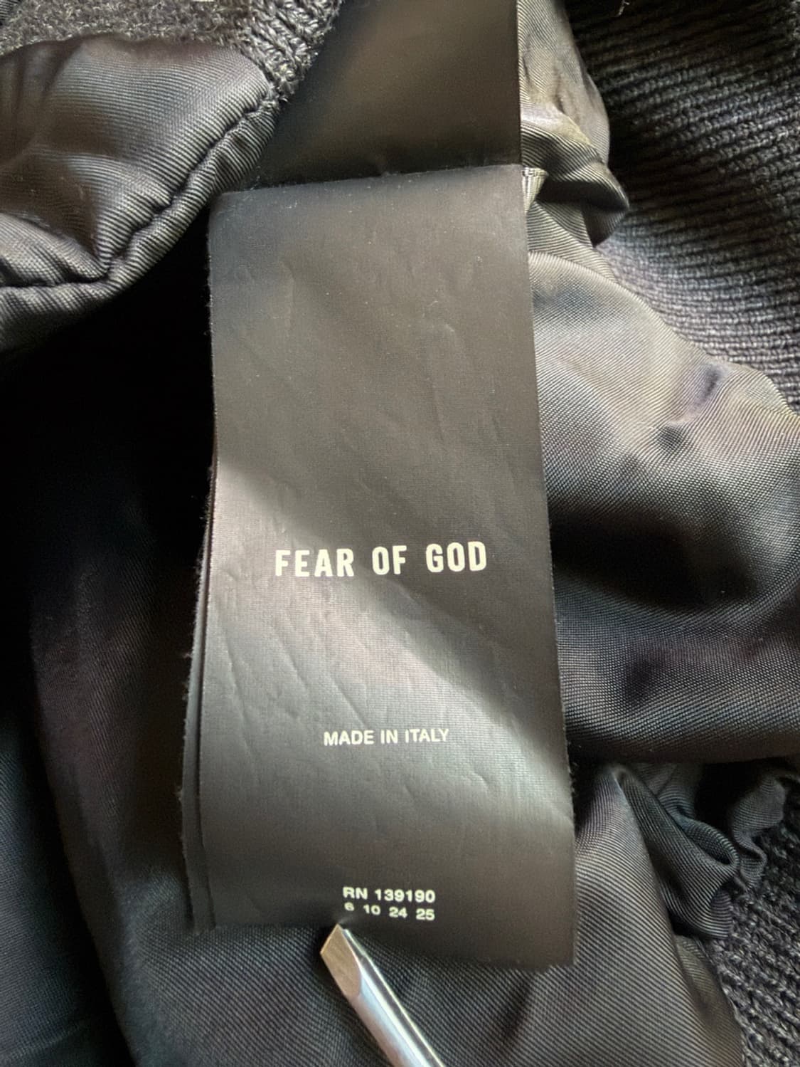 피어오브갓 이터널 봄버 블랙 MA-1  FEAR OF GOD ETERNA 상품이미지6