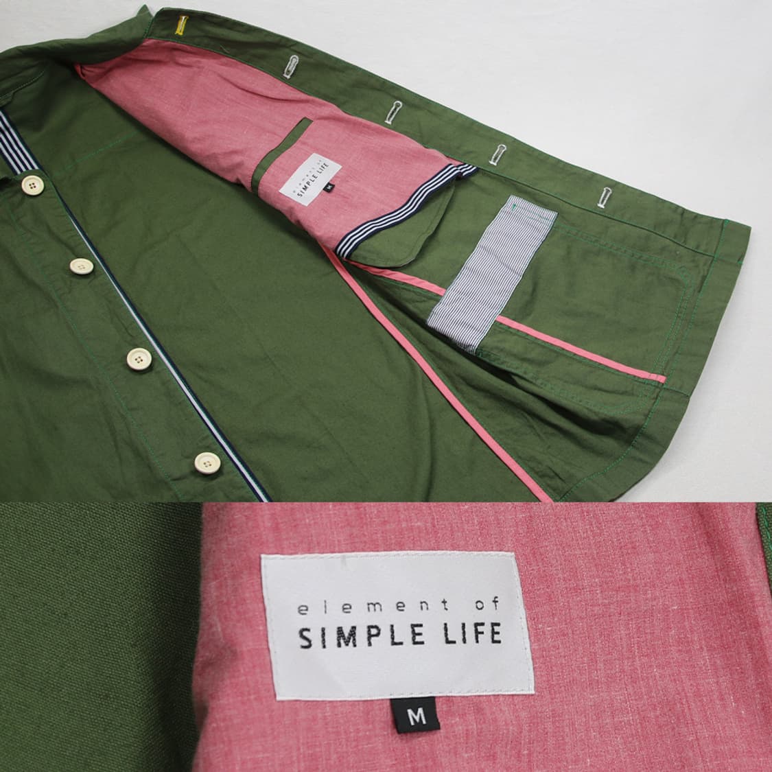 (착용컷) SIMPLE LIFE 린넨 워크 자켓 (남성용 98) 상품이미지6