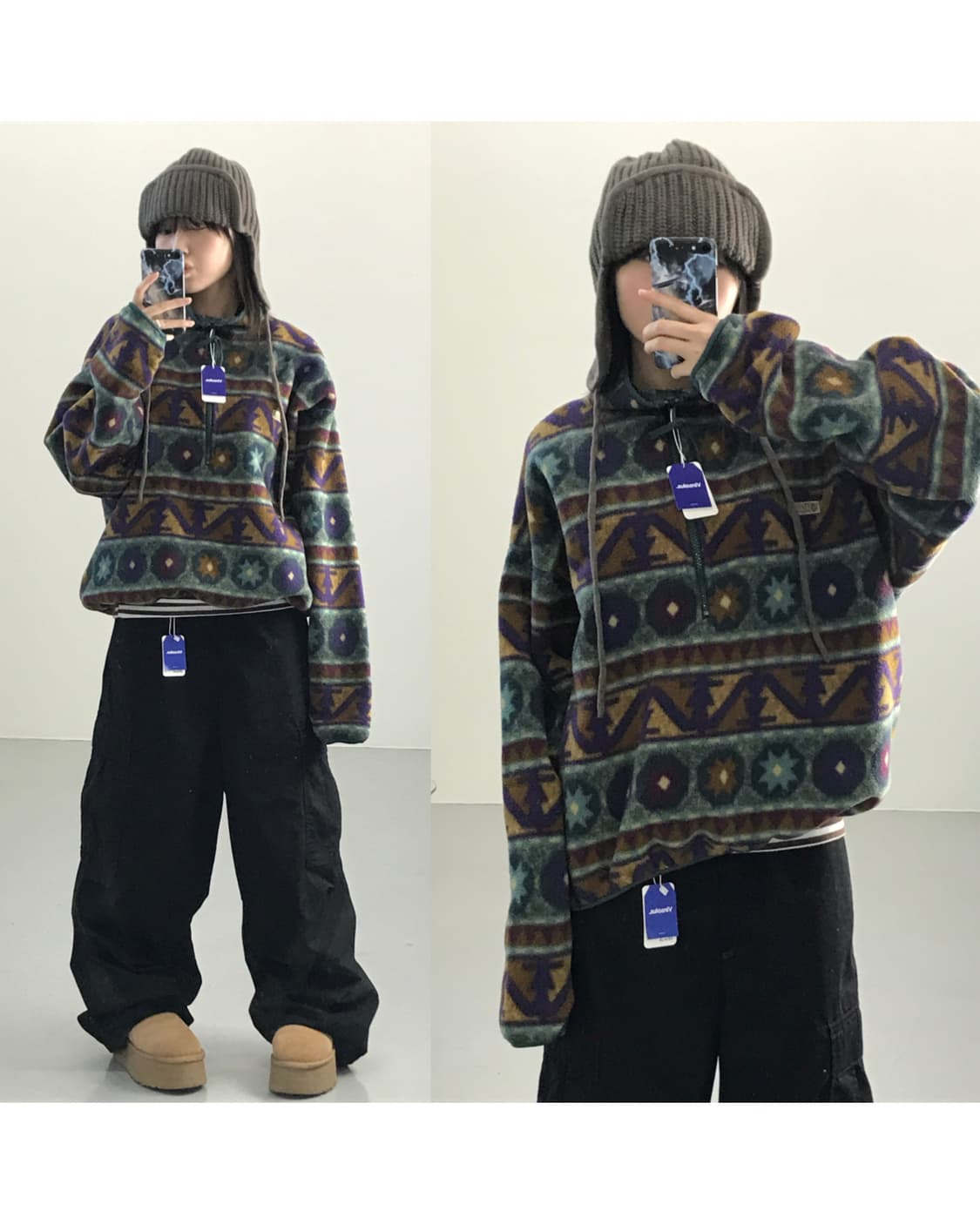 Columbia 90’s Madein U.S.A. Aztec Fleece 상품이미지1