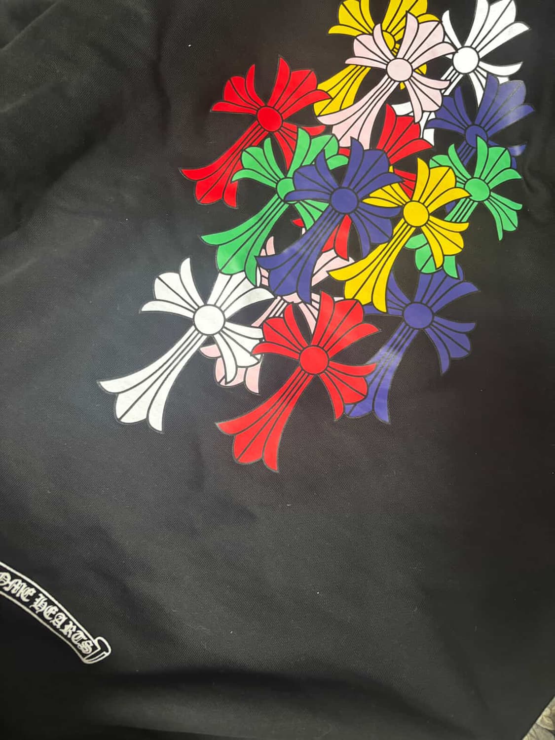 크롬하츠 멀티 컬러 크로스 세머터리 후드 블랙 상품이미지4