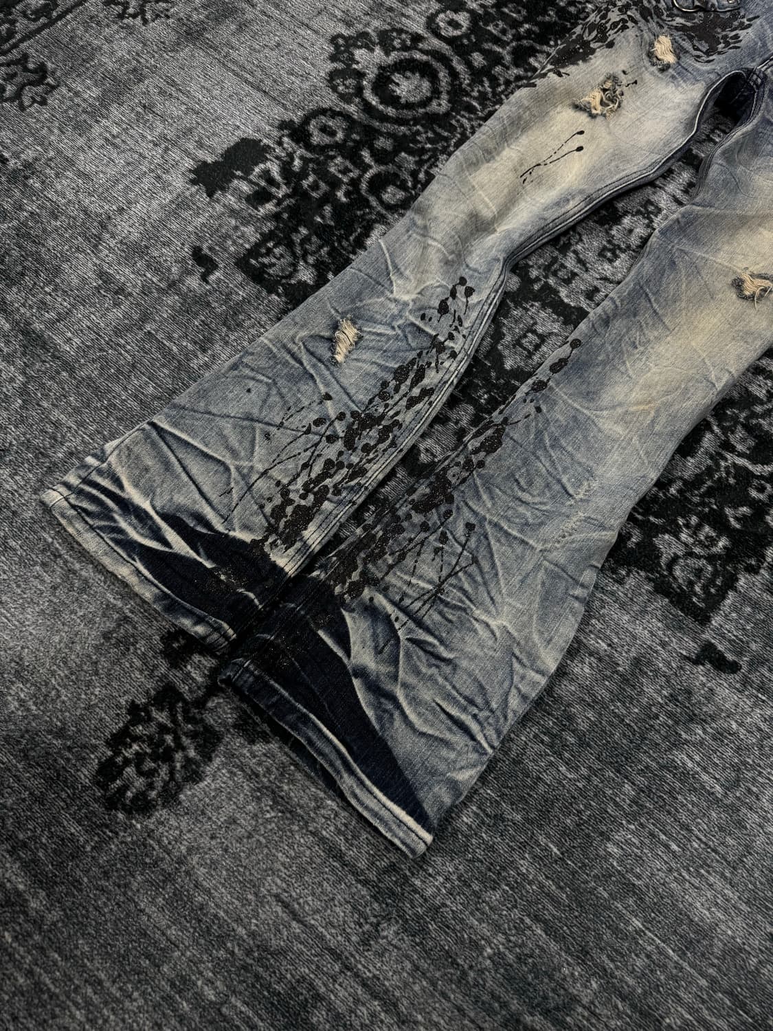 Agate 00s lame coating whisker denim pan 상품이미지6