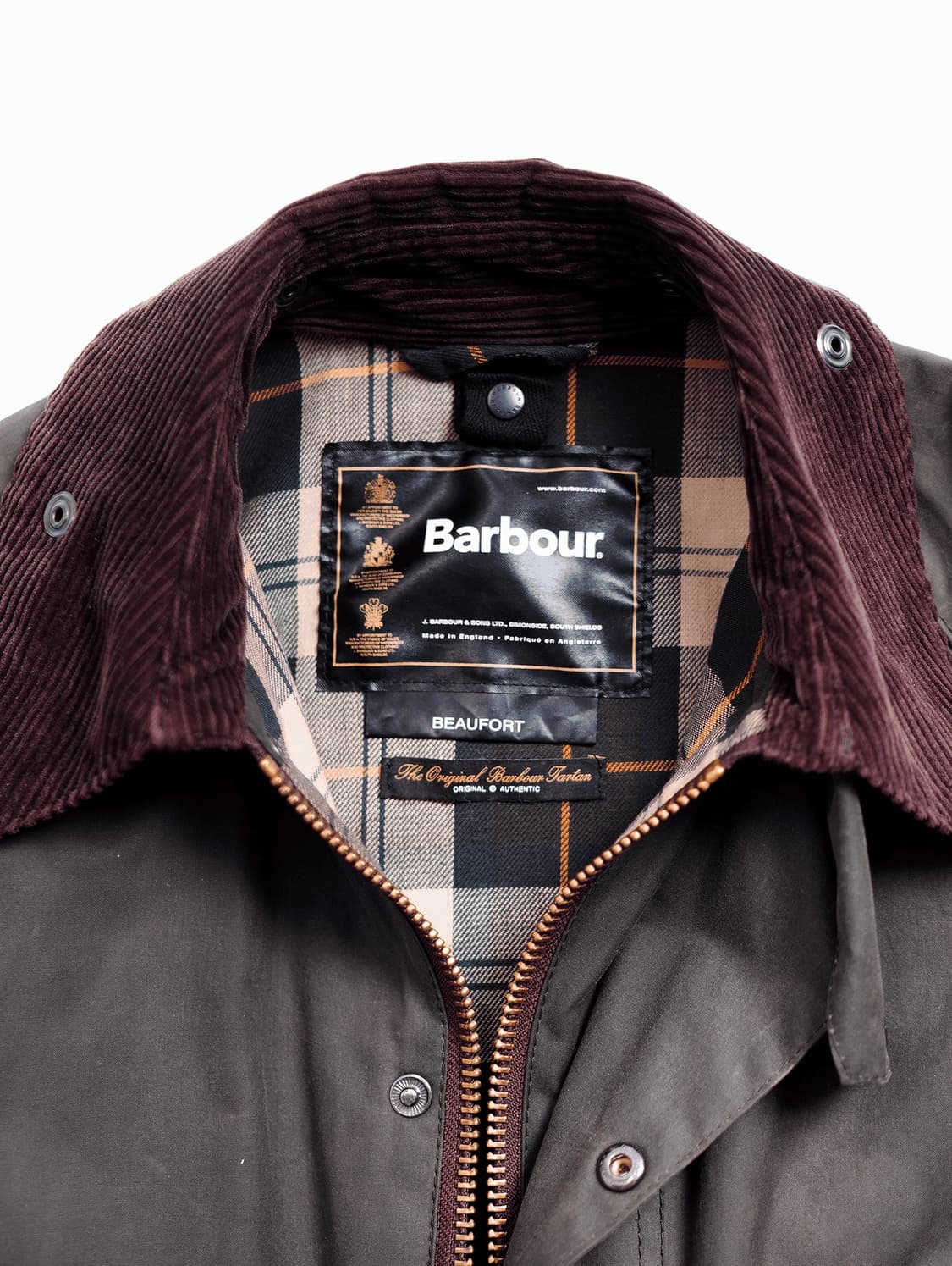Barbour Beaufort Wax Jacket (Sage) 상품이미지2