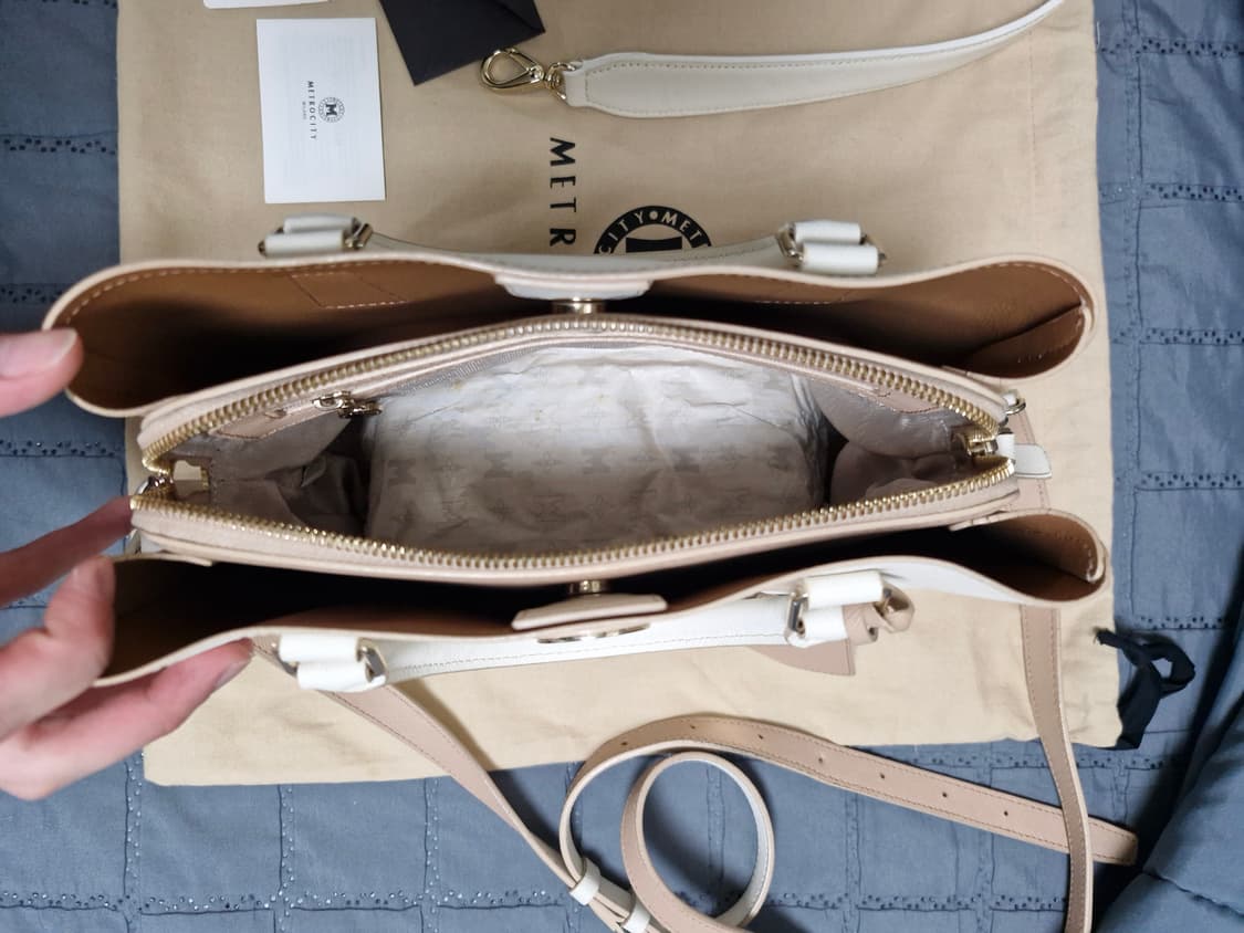 메트로시티 아이보리 토트백 앤 숄더백  상품이미지7