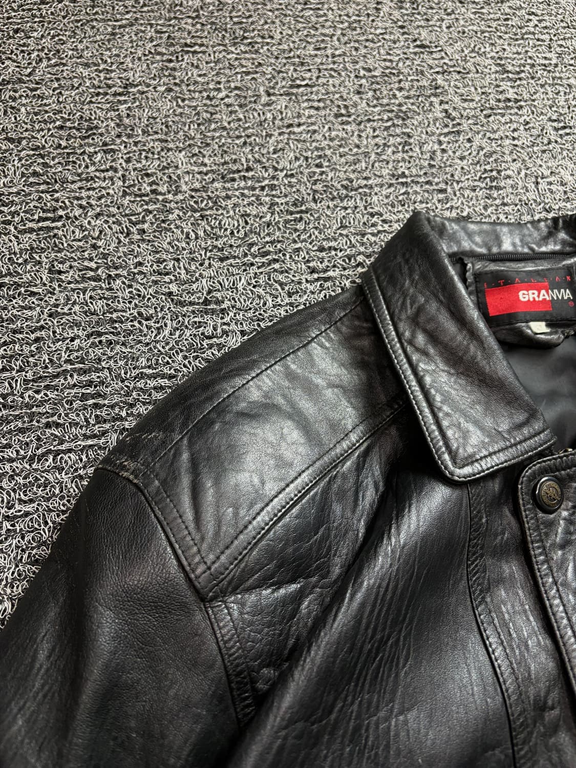 빈티지 아카이브 양가죽 봄버 레더 자켓 2434 상품이미지4