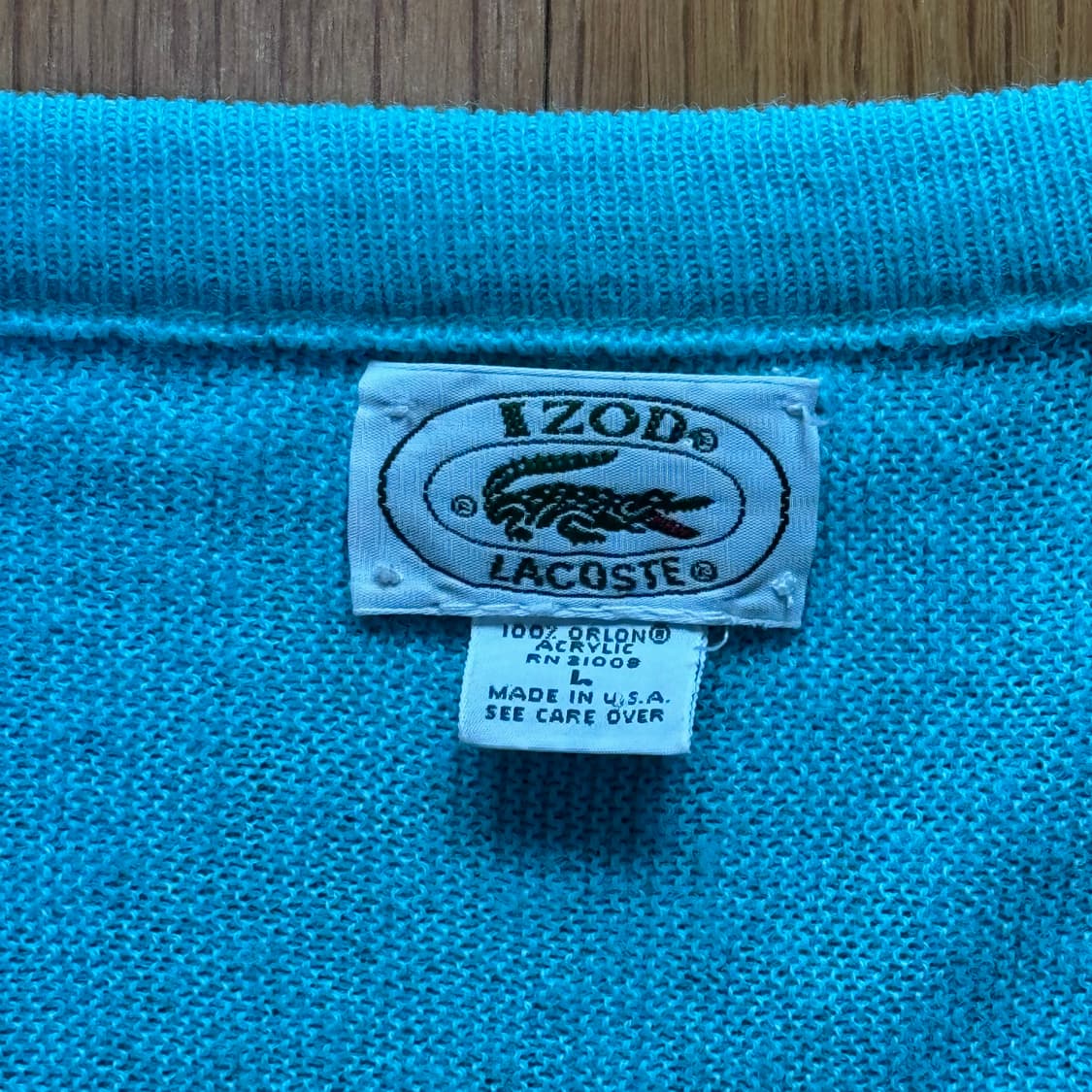 IZOD 라코스테 V넥 코튼 니트 L 상품이미지2