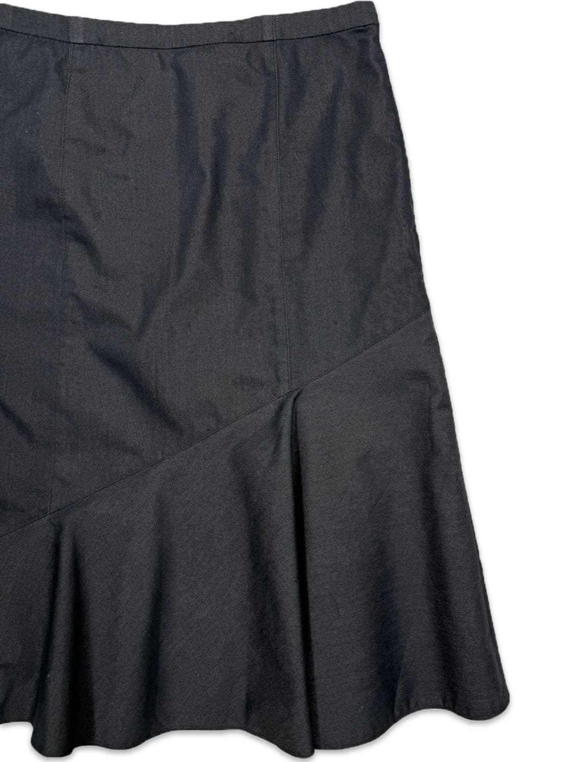 빈티지 다크 그레이 플레어 미디 스커트 상품이미지2