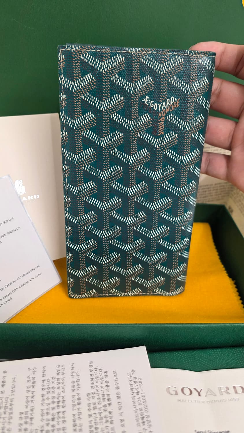 [미사용,풀구성]고야드 생로슈 장지갑 그린 상품이미지2