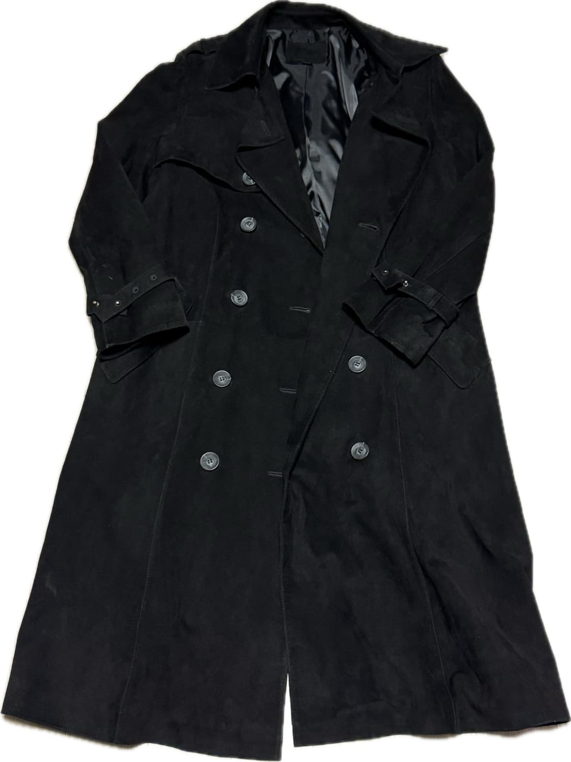 로보 천연 염소가죽 밀리터리 트렌치코트 상품이미지2