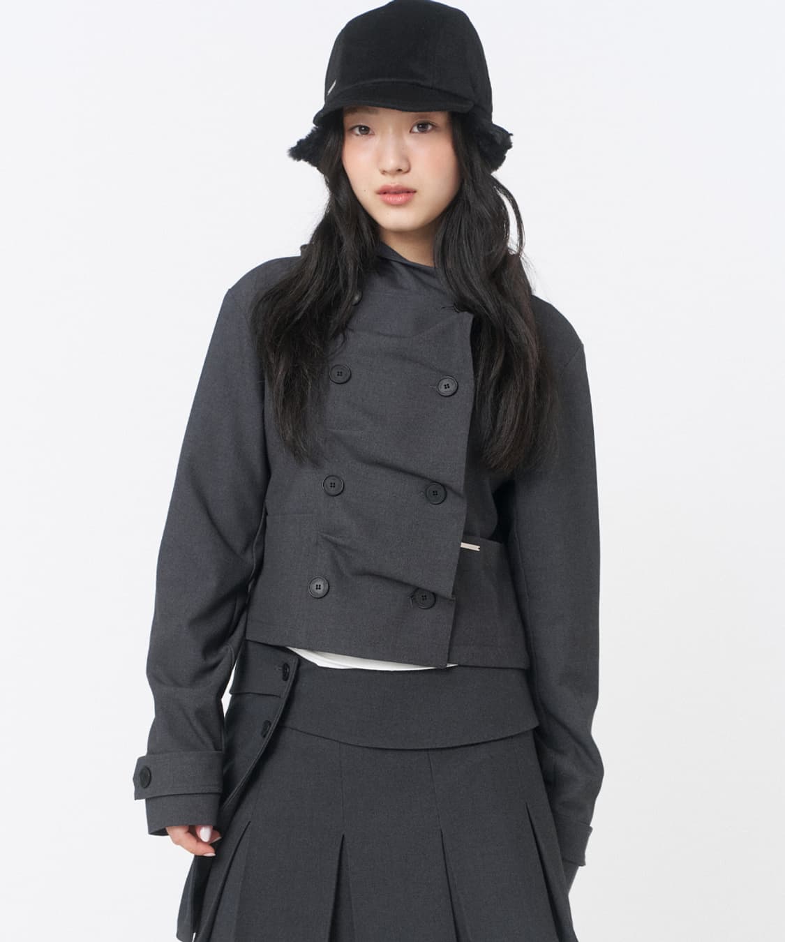 구해요) 미세키서울 자켓 Cowl neck button Jacket 상품이미지1