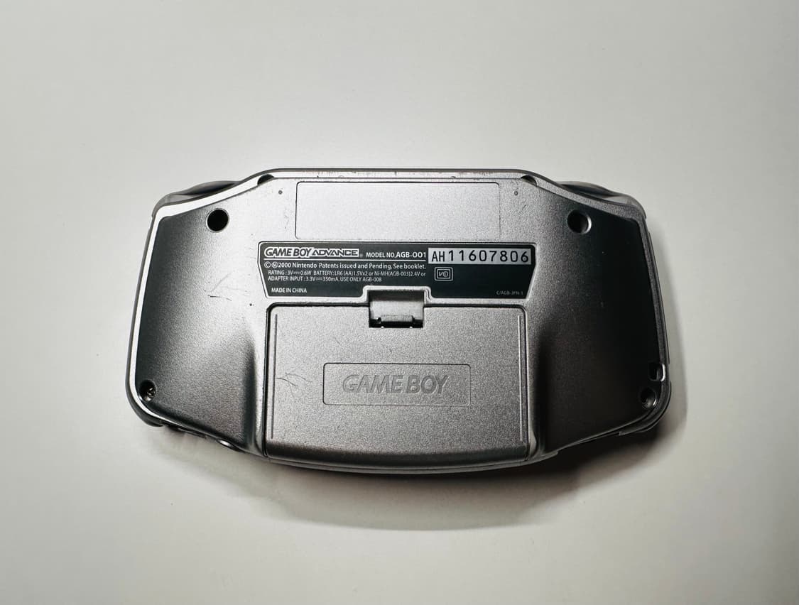 닌텐도 GBA 게임보이 어드밴스 메탈릭 실버 본체 + 서비스 알팩 판매 상품이미지7