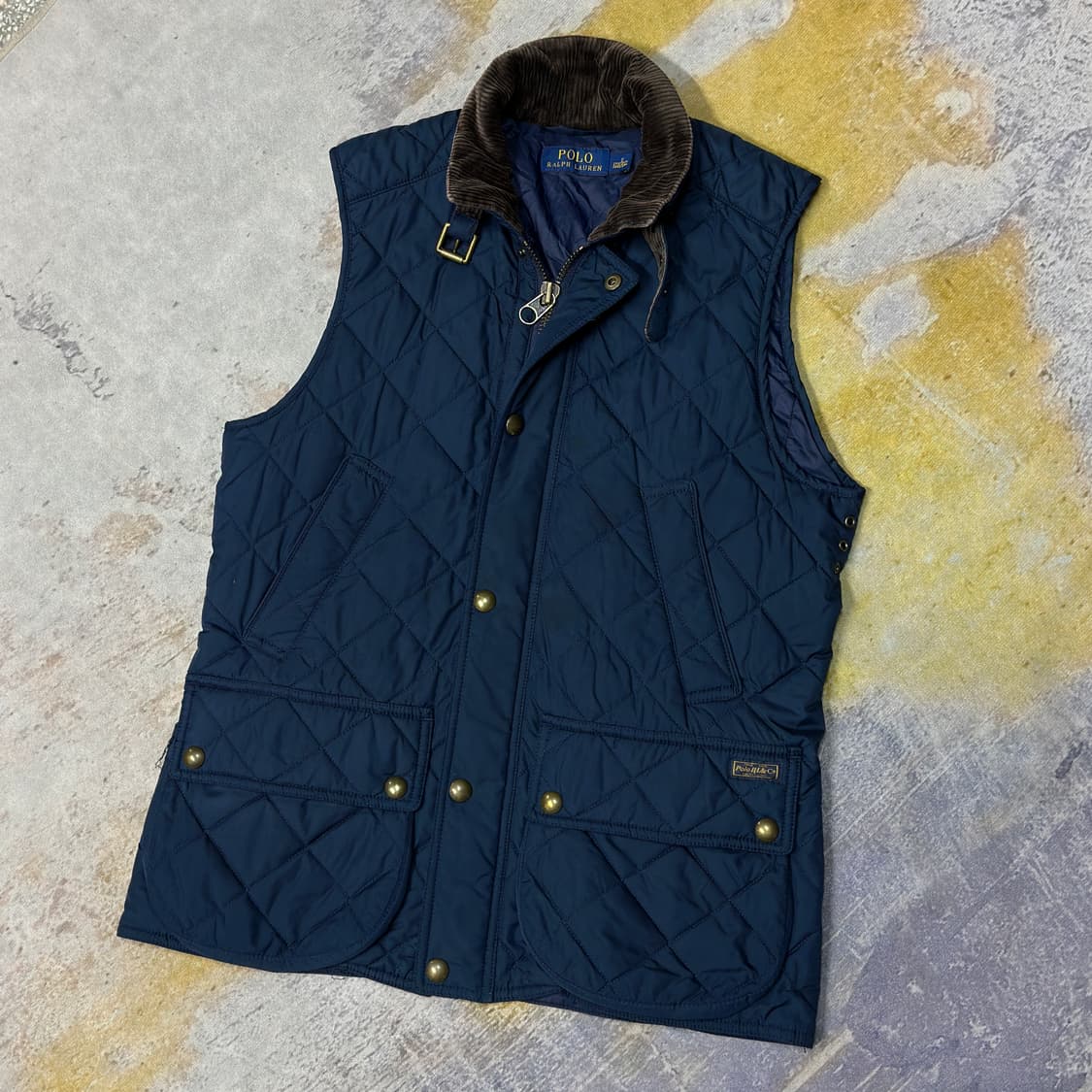 폴로랄프로렌 퀄팅 조끼 네이비 상품이미지1
