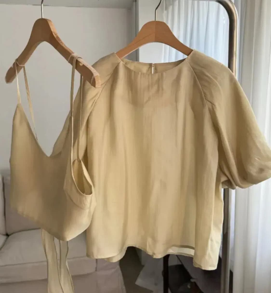 puff blouse set 퍼프 뷔스티에 세트 {새상품} 상품이미지2