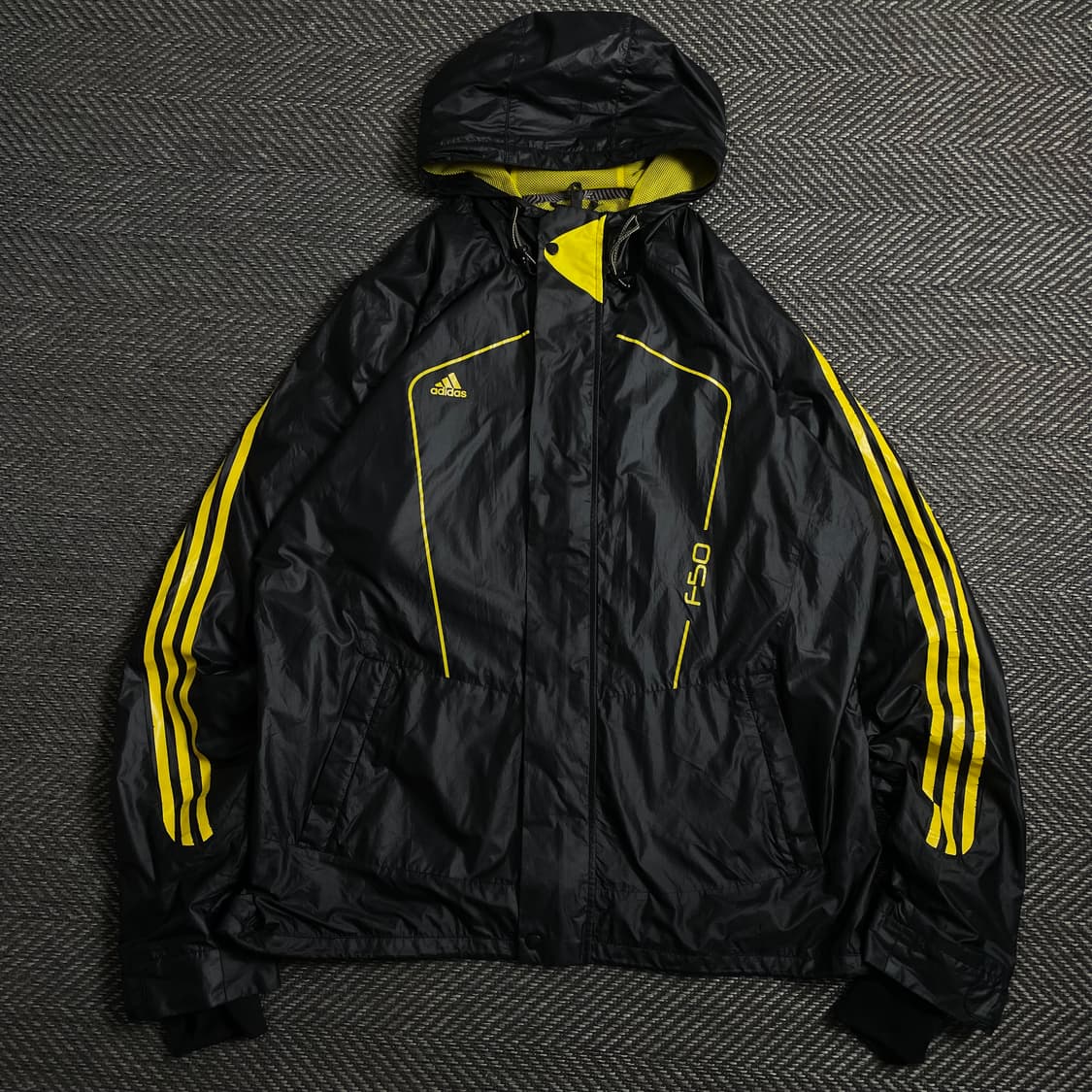 아디다스 F50 블랙 옐로우 우븐 바람막이y 4464 상품이미지2