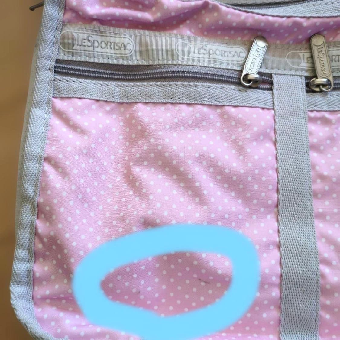 레스포삭 핑크 땡땡이 숄더백 가방 크로스백 빈티지 상품이미지3