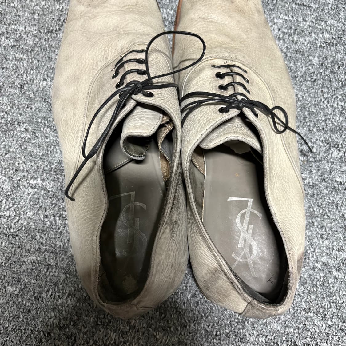 입생로랑 아이보리 더비 슈즈 42.5 270-275 생로랑 상품이미지3