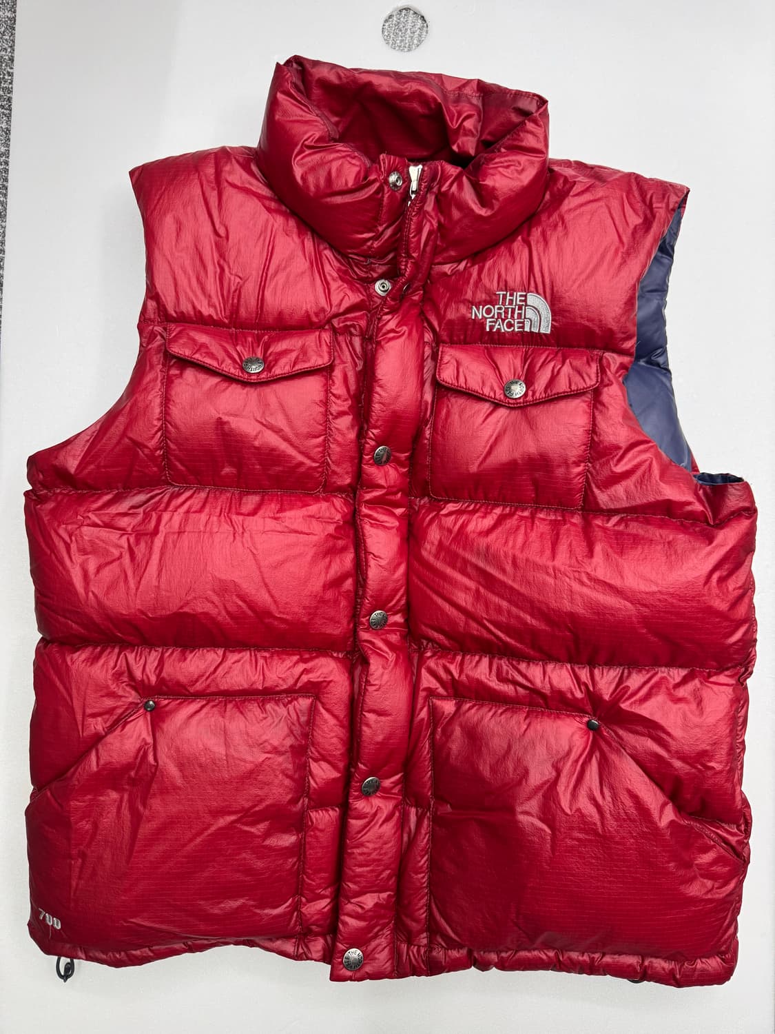 노스페이스 패딩 베스트 90 레드 상품이미지1